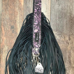 Western Mini Leather Fringe Strap 48" #23561