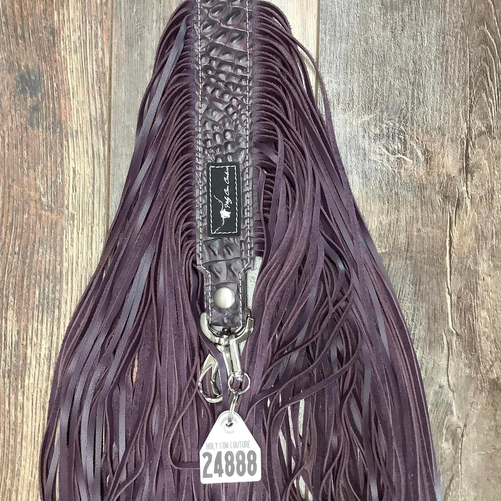 Western Mini Leather Fringe Strap 48" #24888