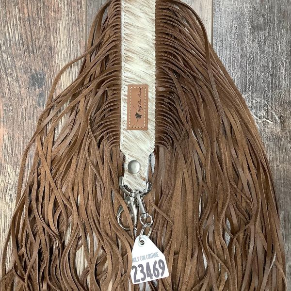 Western Mini Leather Fringe Strap 48" #23469
