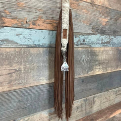 Western Mini Leather Fringe Strap 48" #23469