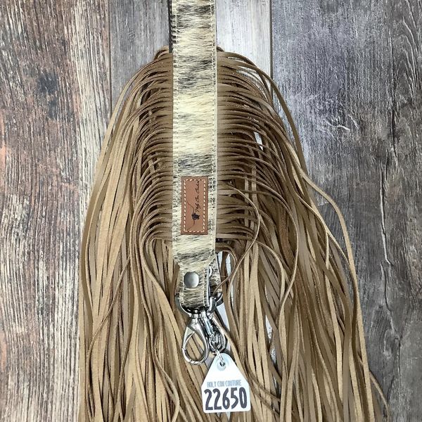 Western Mini Leather Fringe Strap 48" #22650