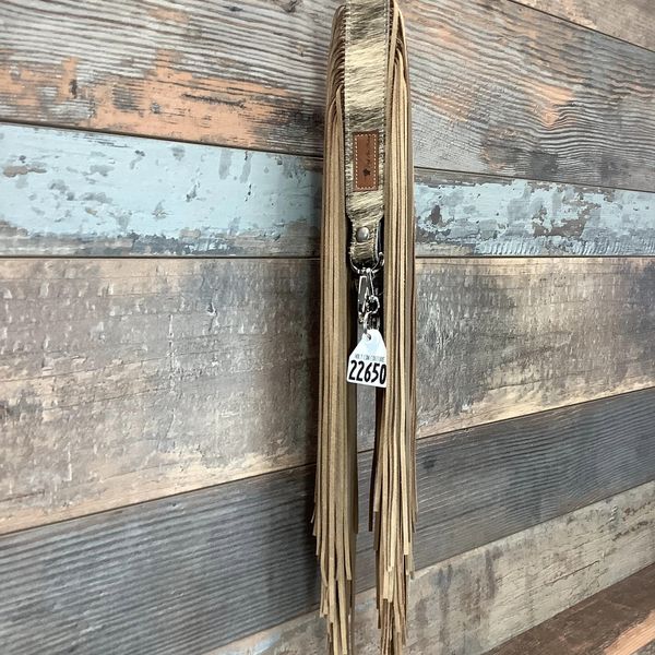 Western Mini Leather Fringe Strap 48" #22650