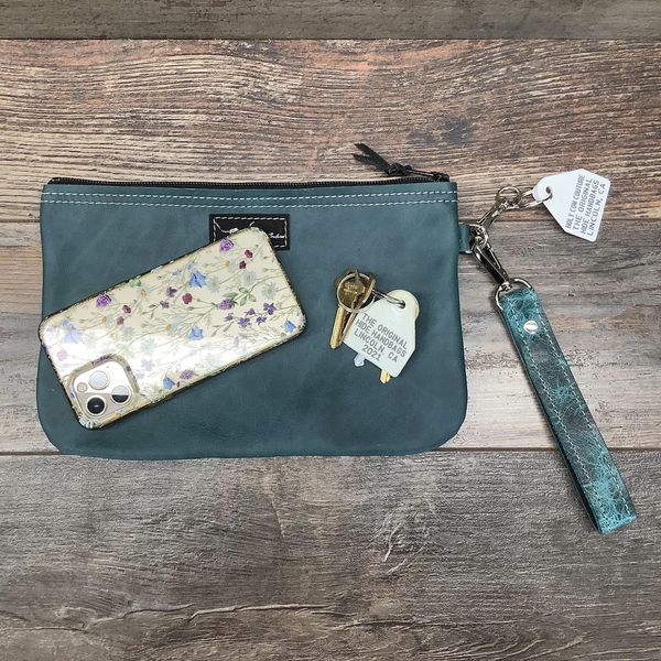 Western Leather Wristlet Clutch #22623