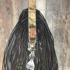 Western Mini Leather Fringe Strap 48" #21895