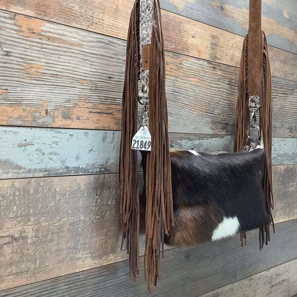 Western Mini Leather Fringe Strap 48" #21849