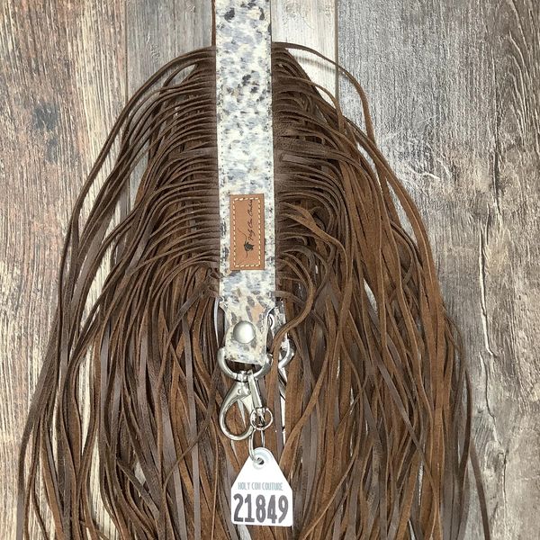 Western Mini Leather Fringe Strap 48" #21849