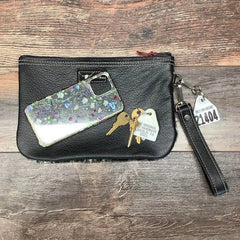 Western Leather Wristlet Clutch #21404
