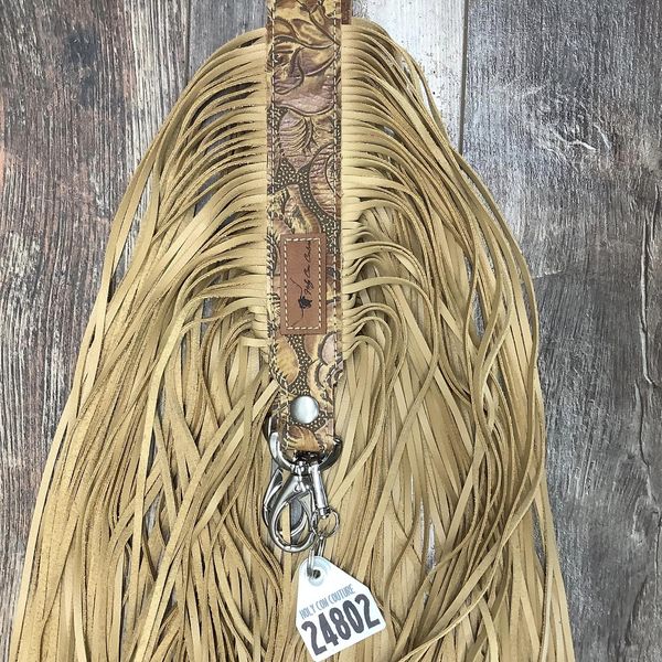 Western Mini Leather Fringe Strap 48" #24802