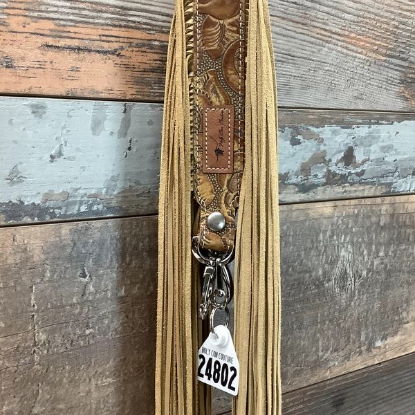 Western Mini Leather Fringe Strap 48" #24802
