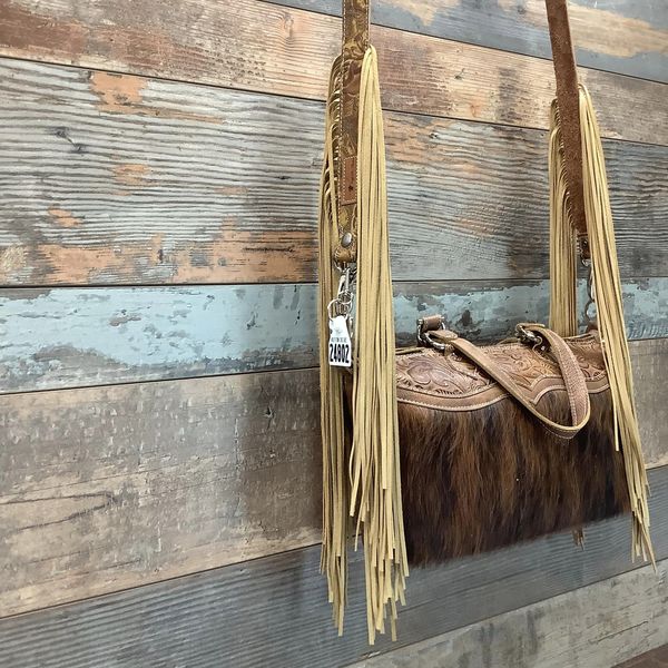 Western Mini Leather Fringe Strap 48" #24802