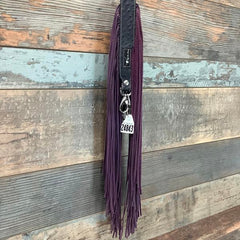 Western Mini Leather Fringe Strap 48" #24843