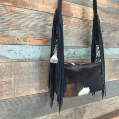 Western Mini Leather Fringe Strap 48" #22006