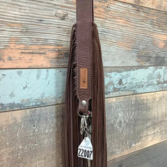 Western Mini Leather Fringe Strap 48" #22007