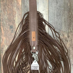 Western Mini Leather Fringe Strap 48" #22007