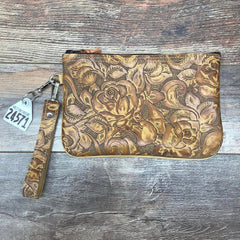 Western Leather Wristlet Clutch #24571