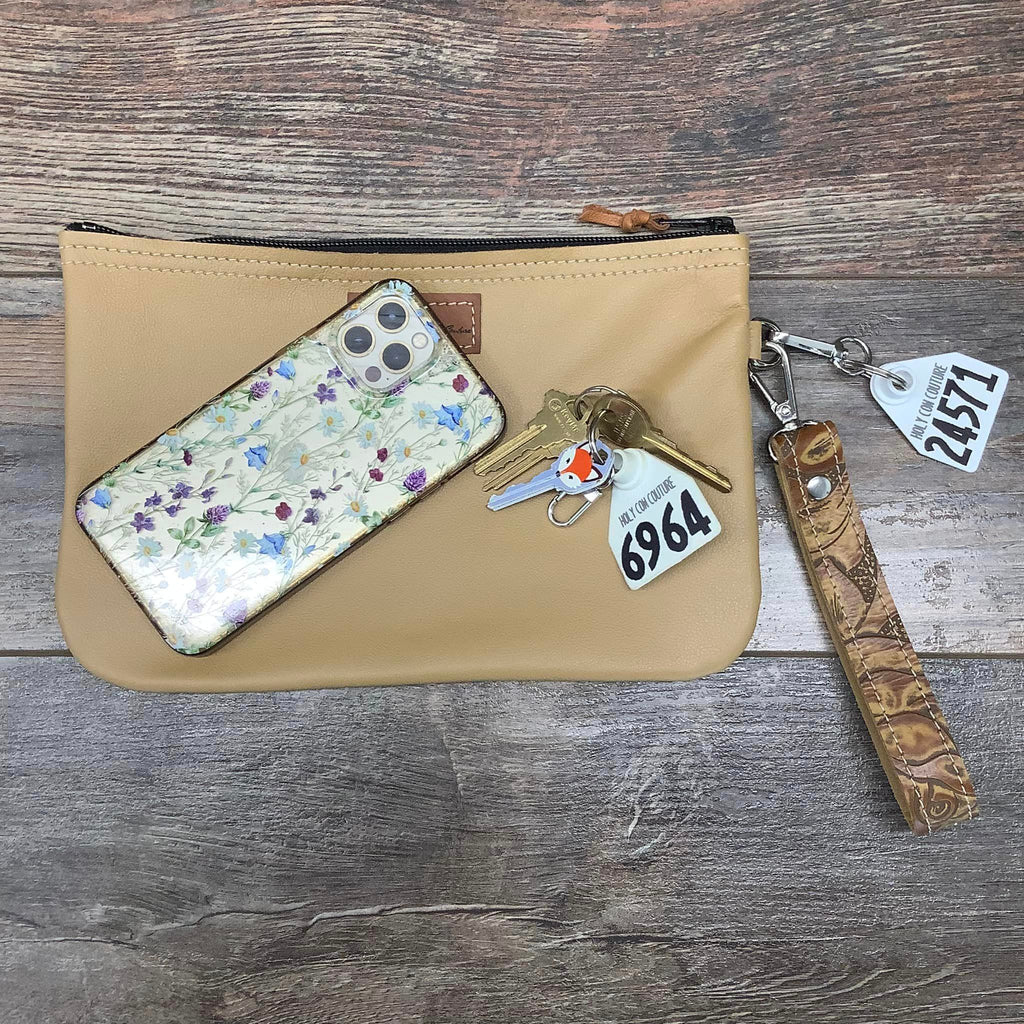Western Leather Wristlet Clutch #24571