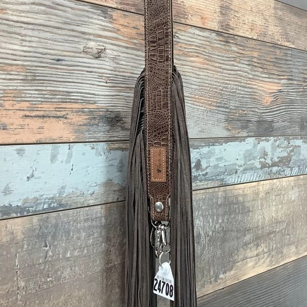 Western Mini Leather Fringe Strap 48 #24708