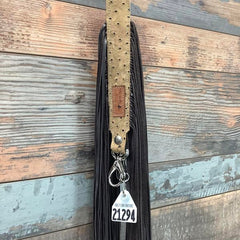 Western Mini Leather Fringe Strap 36" #21294