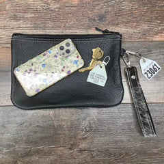 Western Leather Wristlet Clutch #23061