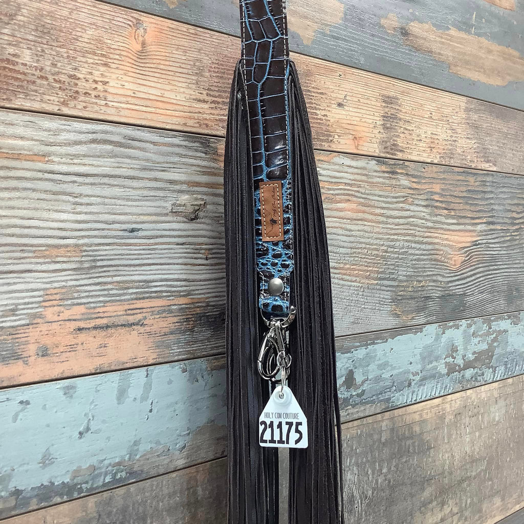 Western Mini Leather Fringe Strap 36" #21175