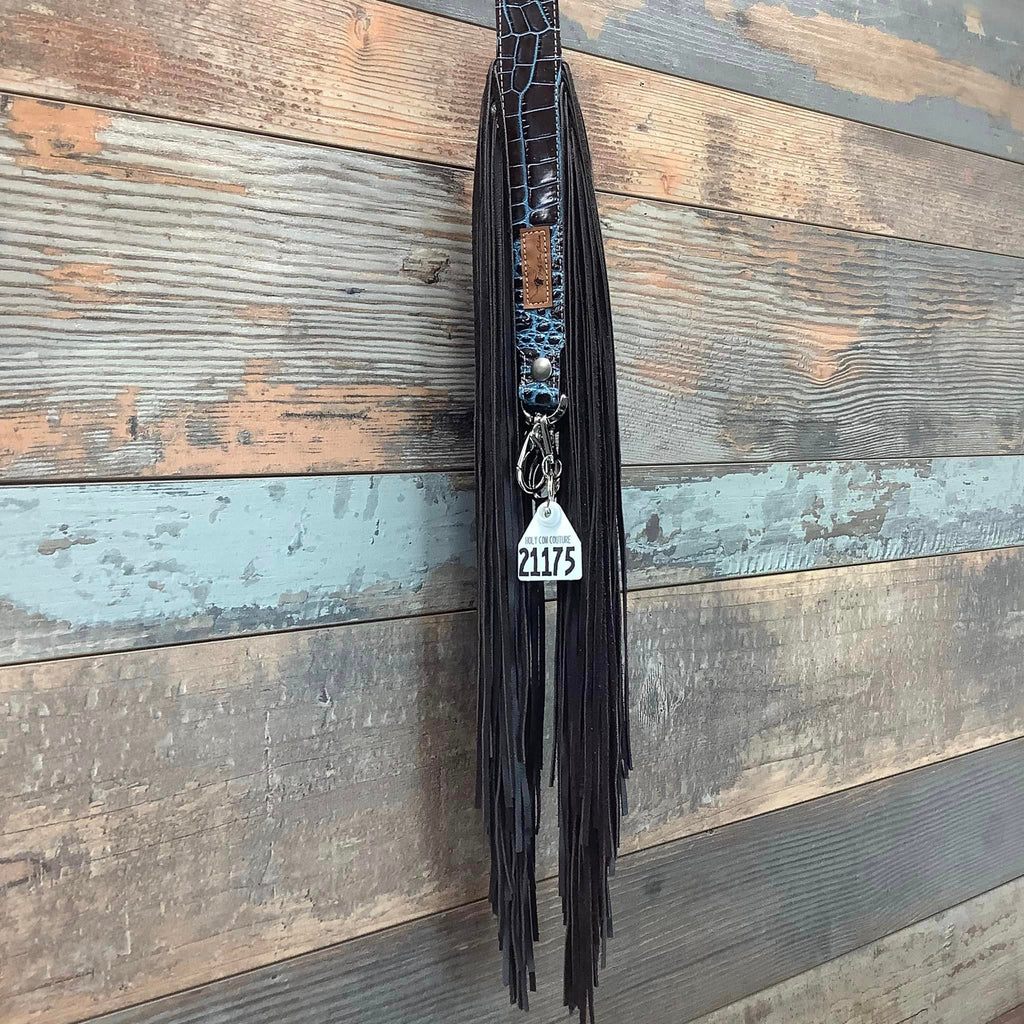 Western Mini Leather Fringe Strap 36" #21175