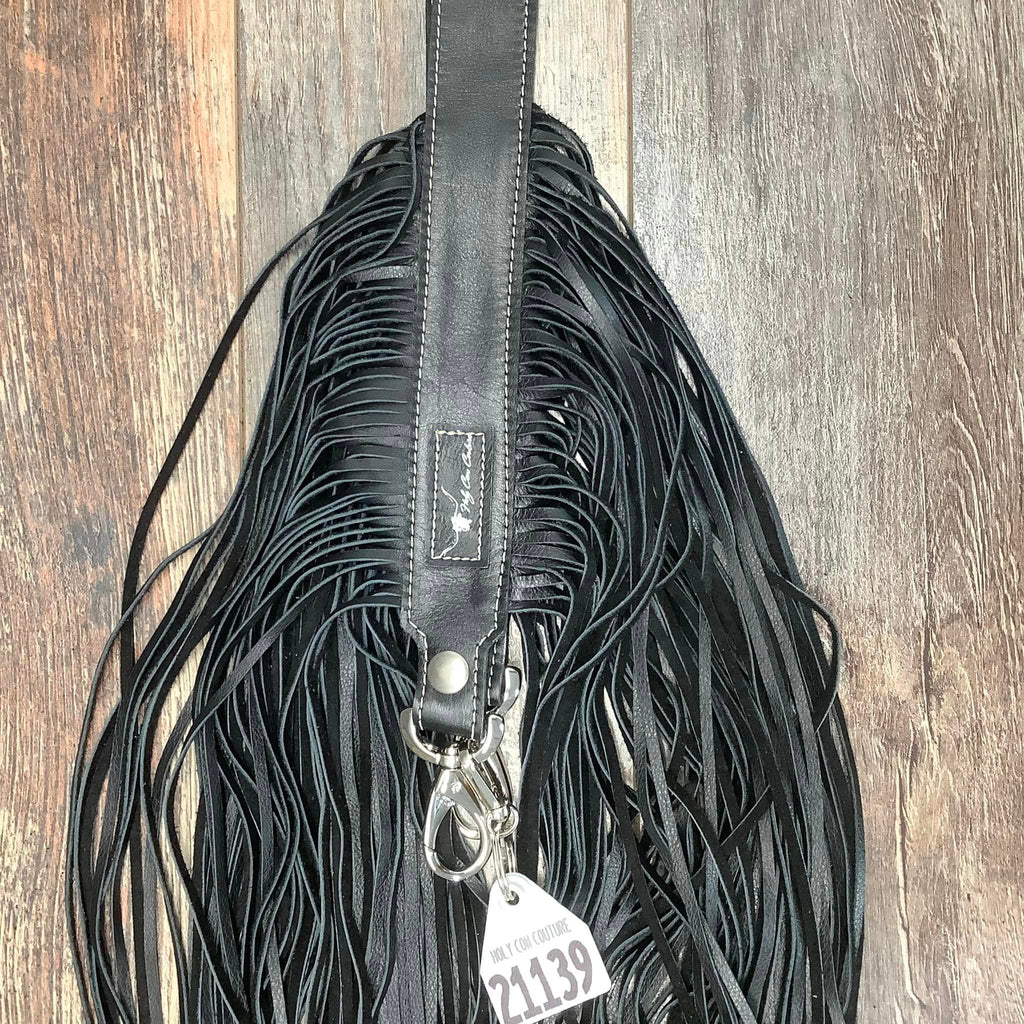 Western Mini Leather Fringe Strap 36" #21139