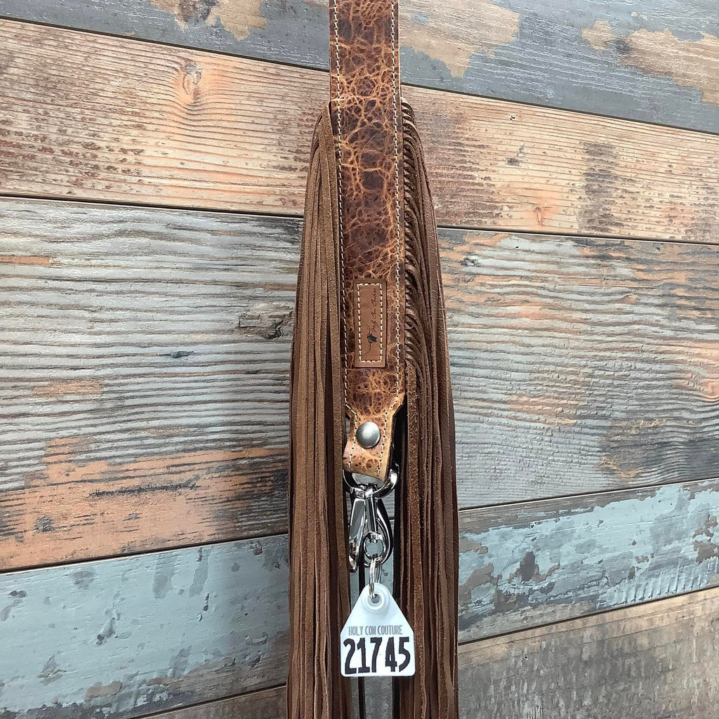 Western Mini Leather Fringe Strap 36" #21745