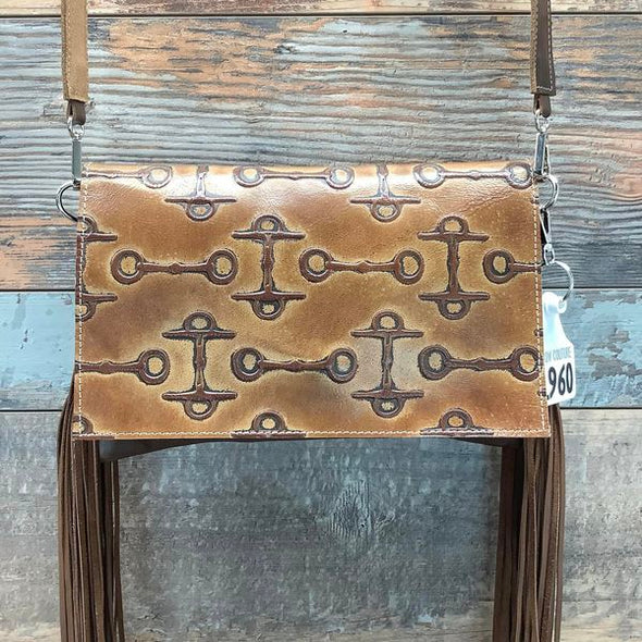 Klassy Cowgirl Leather Crossbody Bag w/ Cowhide Barrel racer – Tack N More