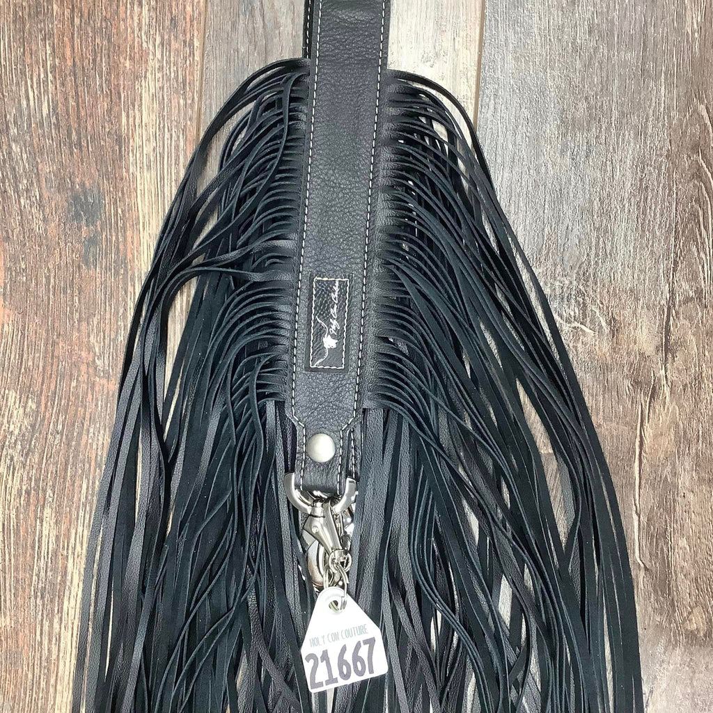Western Mini Leather Fringe Strap 48" #21667