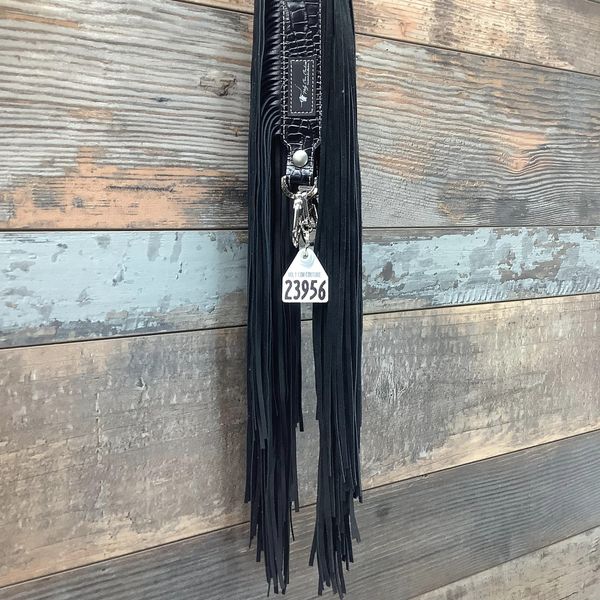 Western Mini Leather Fringe Strap 36" #23956
