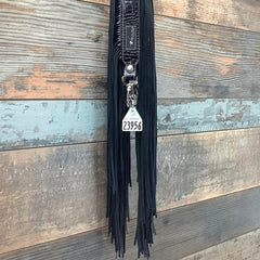 Western Mini Leather Fringe Strap 36" #23956