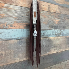 Western Mini Leather Fringe Strap 36" #23768