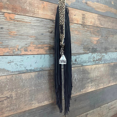 Western Mini Leather Fringe Strap 36" #24906