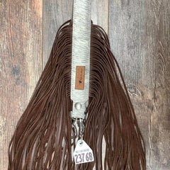 Western Mini Leather Fringe Strap 36" #23768