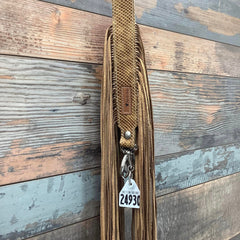 Western Mini Leather Fringe Strap 36" #24930