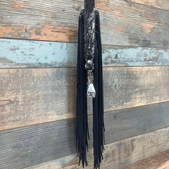 Western Mini Leather Fringe Strap 48" #23823