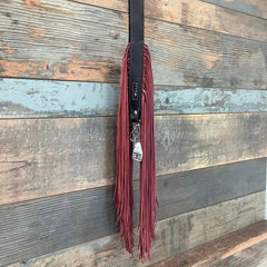 Western Mini Leather Fringe Strap 48" #23831