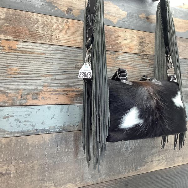 Western Mini Leather Fringe Strap 36" #23863