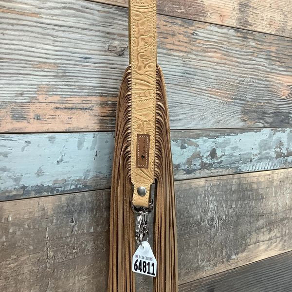 Western Mini Leather Fringe Strap 48" #64811