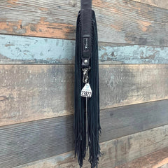Western Mini Leather Fringe Strap 48" #23822