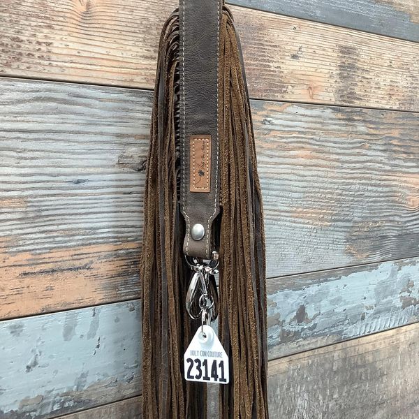 Western Mini Leather Fringe Strap 36" #23141