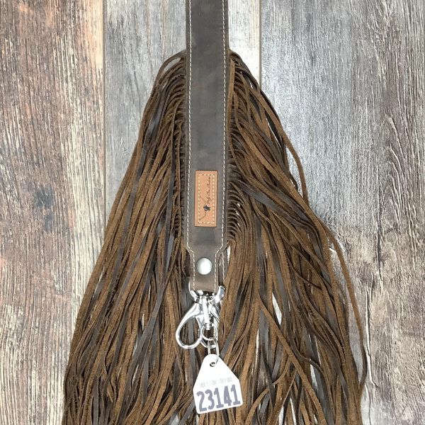 Western Mini Leather Fringe Strap 36" #23141