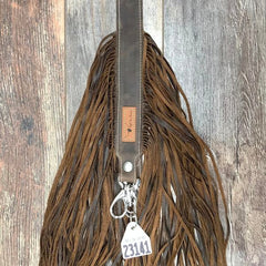 Western Mini Leather Fringe Strap 36" #23141