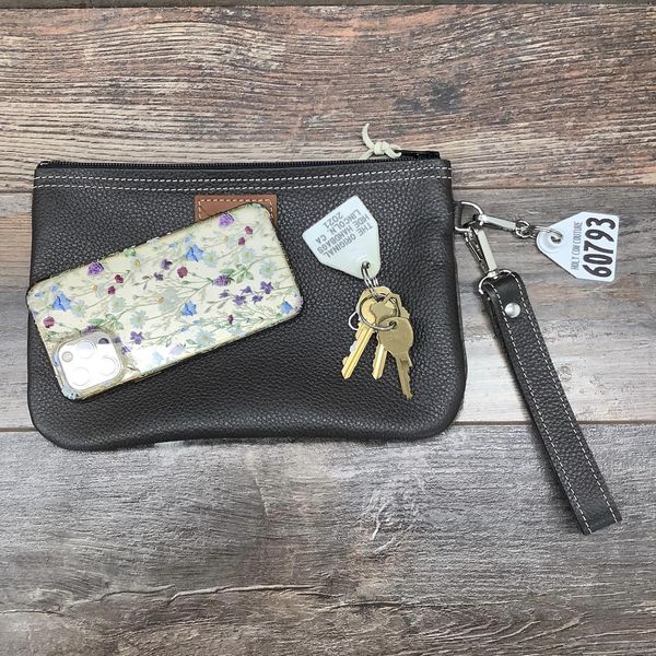 Western Leather Wristlet Clutch #60793