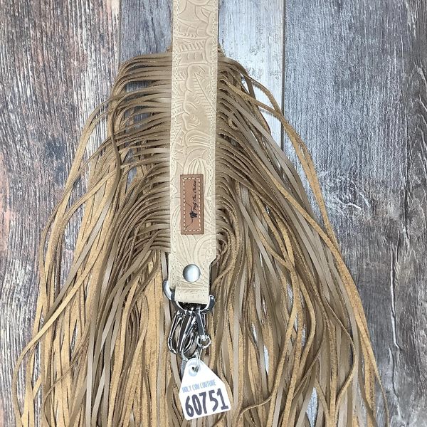 Western Mini Leather Fringe Strap 36" #60751