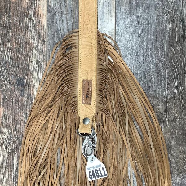 Western Mini Leather Fringe Strap 48" #64811