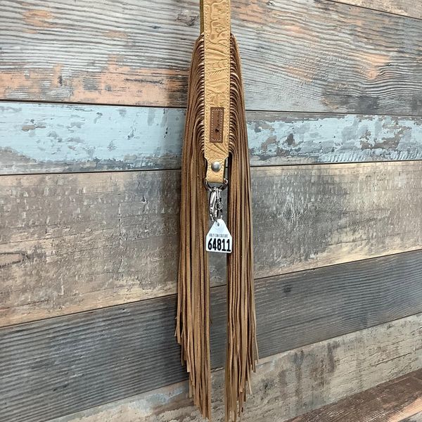 Western Mini Leather Fringe Strap 48" #64811