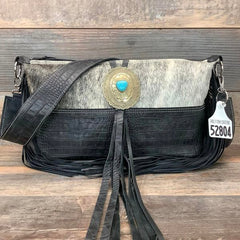 Designer Crossover With Authentic Turquoise Silver Concho #52804