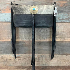 Designer Crossover With Authentic Turquoise Silver Concho #52804