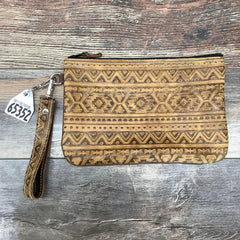 Western Leather Wristlet Clutch #65352